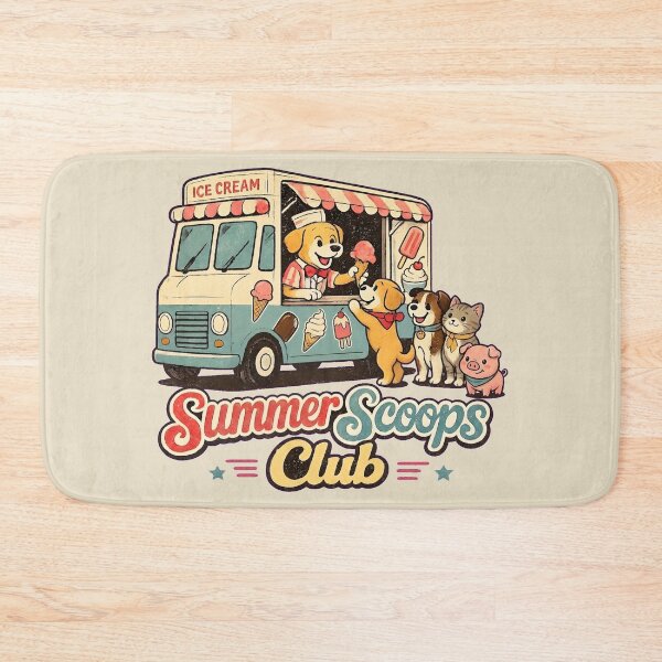 Item preview, Summer Scoops Club - Vintage Ice Cream Truck designed and sold by radiogalaxy.