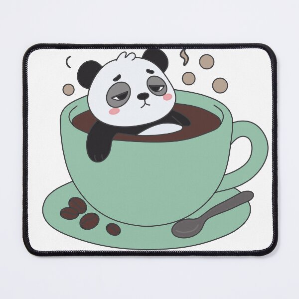 Item preview, Bao Panda Bathing In Coffee Cup Cute Aesthetic Kawaii Art designed and sold by Chonkibao.