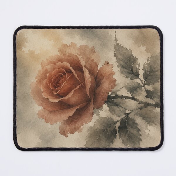 Item preview, Burnished Rose | Watercolor Botanical Fine Art designed and sold by SoftCircuited.