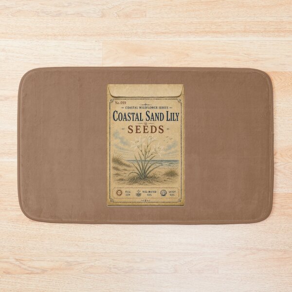 Item preview, Vintage Seed Packet PRINT ONLY NOT REAL- Coastal Sand Lily Coastal Wildflowers Series 019 designed and sold by Beachy.