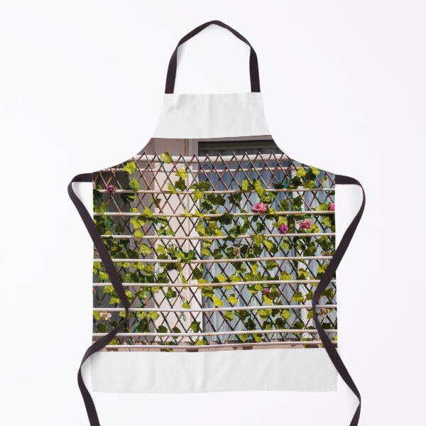 Item preview, Green Ivy Climbing Trellis on Balcony Window With Decorative Flowers and Metal Railing designed and sold by Nmallia.
