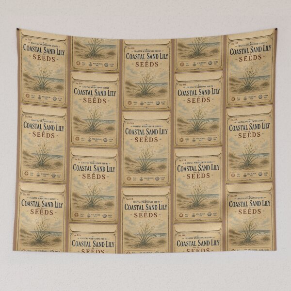 Item preview, Vintage Seed Packet PRINT ONLY NOT REAL- Coastal Sand Lily Coastal Wildflowers Series 019 designed and sold by Beachy.