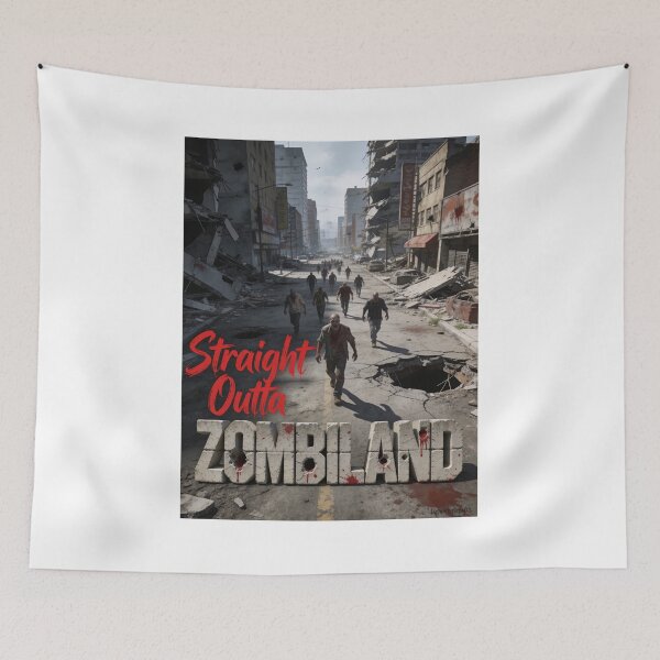 Item preview, Straight Outta Zombiland Print designed and sold by Lichentroupe63.