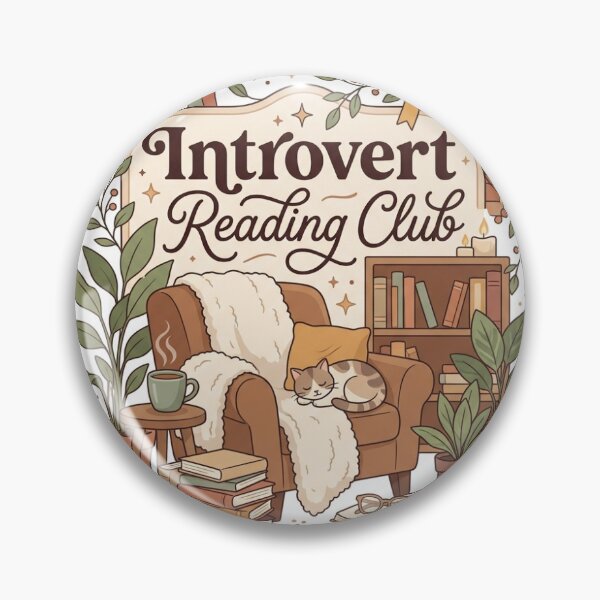 Item preview, Introvert Reading Club Cozy Book Lover Aesthetic designed and sold by SpaceformStudio.
