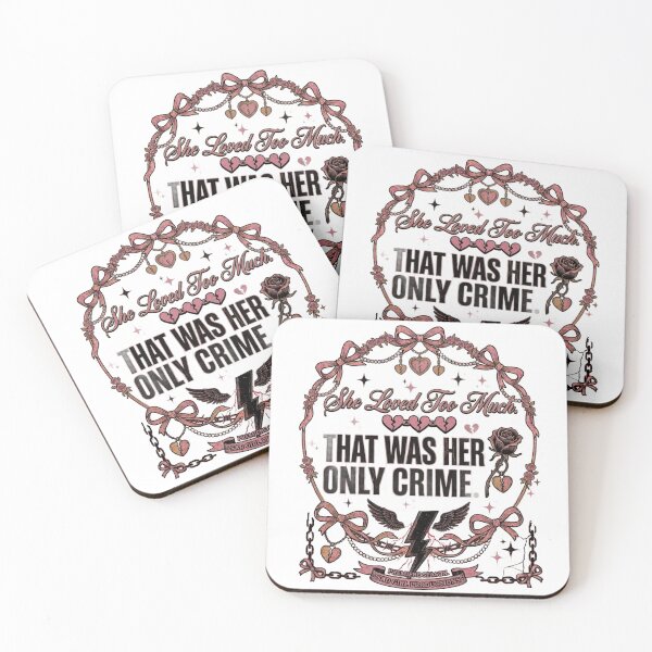 Item preview, She Loved Too Much That Was Her Only Crime Coquette Aesthetic Design designed and sold by InkroarCo.