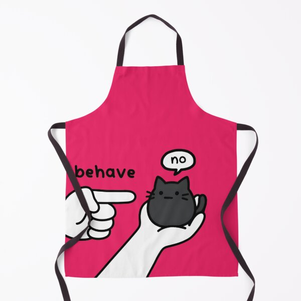 Item preview, Behave? No. Stubborn Black Cat designed and sold by Charisma Enigma.