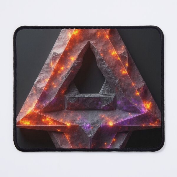 Item preview, Dangerous triangle with a glowing core designed and sold by Mianku | Für das Leben.