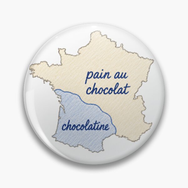 Item preview, Map of France – Pain au chocolat or chocolatine designed and sold by JOANNASKAH.