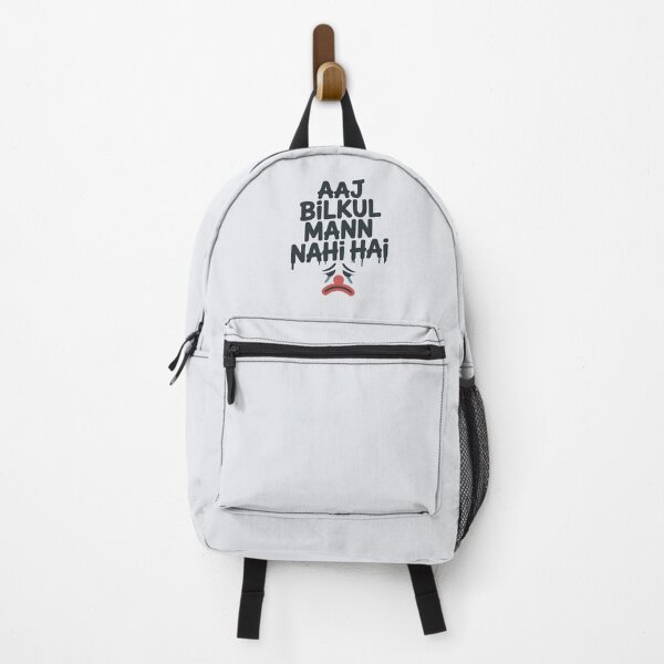 Item preview, Aaj Bilkul Mann Nahi Hai – Funny Relatable Desi Mood Quote Design designed and sold by Swati Art Shop.