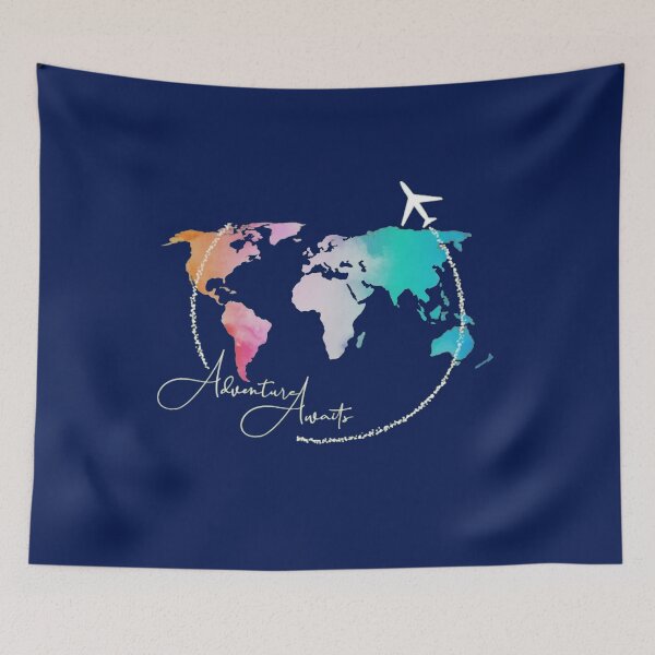 Item preview, Adventure Awaits World Map designed and sold by Gbriel3.