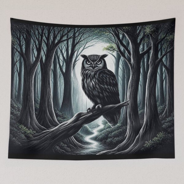 Item preview, Owl in a Mystic Dark Forest designed and sold by EmilMarkt.