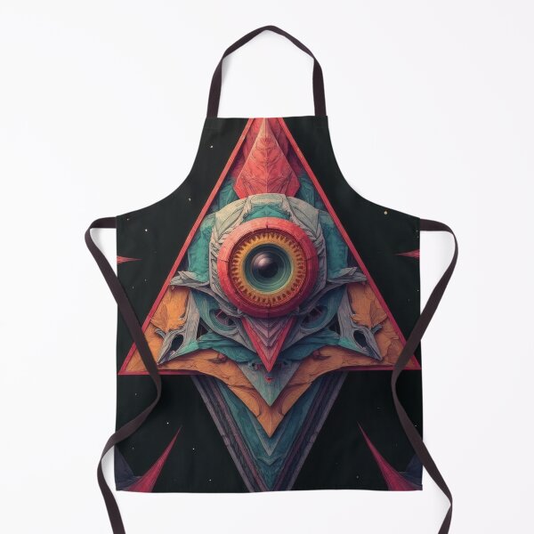Item preview, Mysterious eye awakens in psychedelic triangle designed and sold by Mianku | Für das Leben.