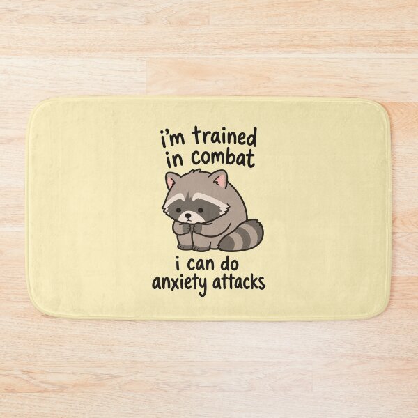 Item preview, I Can Do Anxiety Attacks - Funny Anxiety Quotes Raccoon Meme designed and sold by thecatcouch.