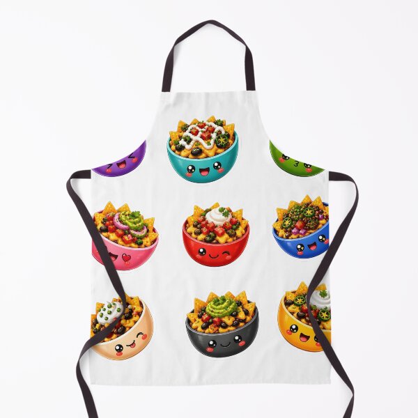 Item preview, Cute Kawaii Nacho bowl Sticker Set designed and sold by ArtworkStratos.