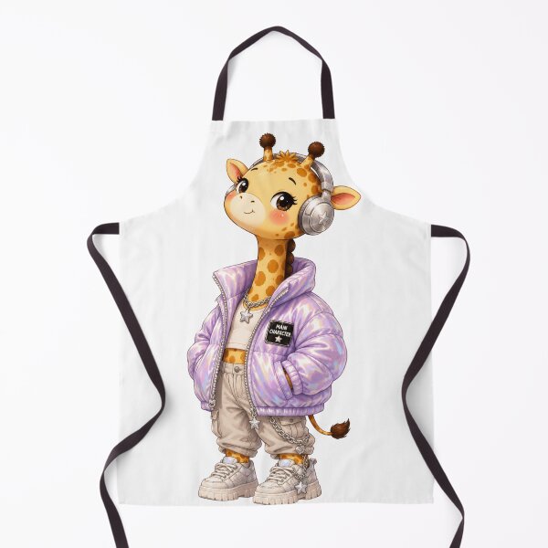 Item preview, Cute Y2K Giraffe in Oversized Puffer Jacket Kawaii Sticker designed and sold by Snikdha.