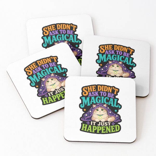 Item preview, She Didnt Ask To Be Magical Cat It Just Happened designed and sold by ColeLaniTrading.