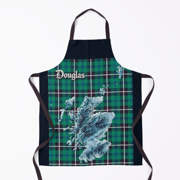 Artikelvorschau, Schottlandkarte und Clan Douglas Tartan entworfen und verkauft von davidelder.