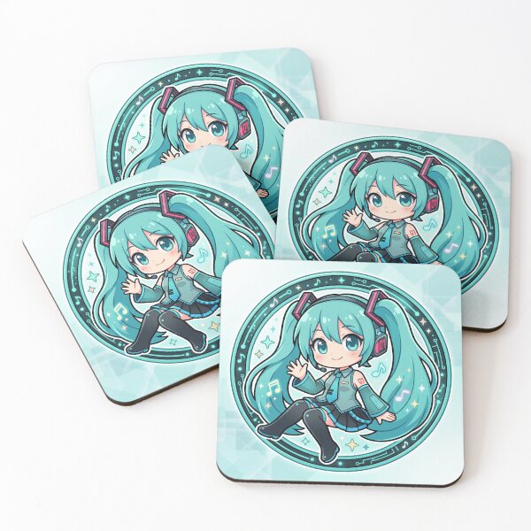 Item preview, Miku in Turquoise and Black Circle designed and sold by Magimel.
