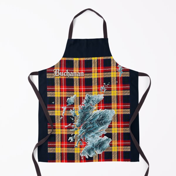 Artikelvorschau, Schottlandkarte und Clan Buchanan Tartan entworfen und verkauft von davidelder.