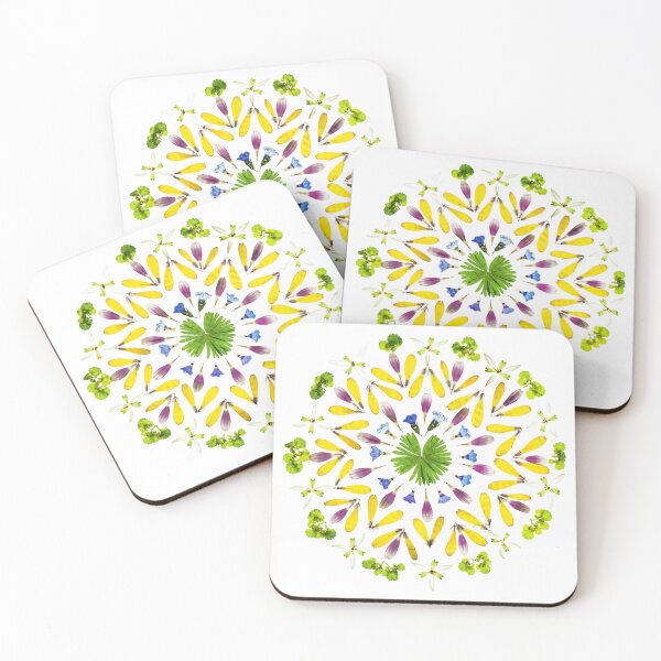 Item preview, Pressed Flower Mandala Botanical Art Nature Lover Gift designed and sold by Elżbieta  Kaps.