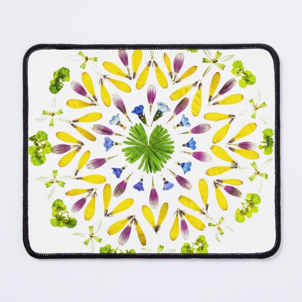 Item preview, Pressed Flower Mandala Botanical Art Nature Lover Gift designed and sold by Elżbieta Kaps.