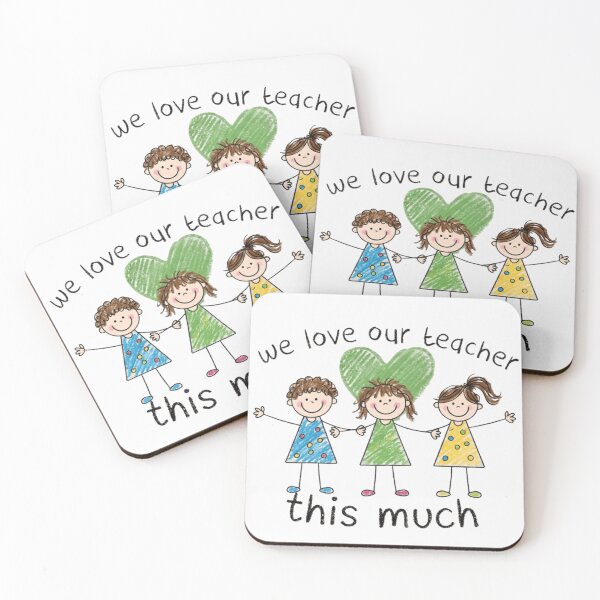 Item preview, We Love Our Teacher This Much designed and sold by WearTheVibe Store.