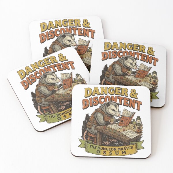 Item preview, Danger & Discontent - The Dungeon Master Opossum Retro D&D designed and sold by Kreativio.