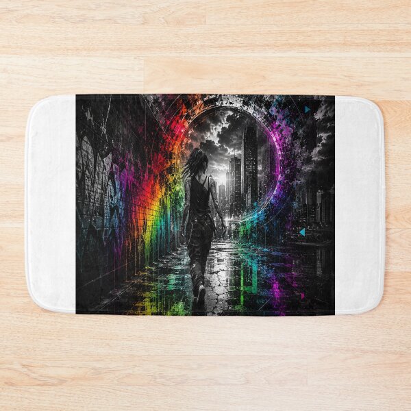 Item preview, Rainbow Gateway- Sureal Chessboard Dimension- Cinematic Fantasy designed and sold by Personiq Kaleido.