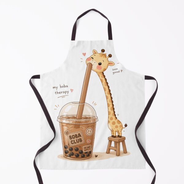 Item preview, Cute Giraffe Drinking Bubble Tea Kawaii Boba Lover Sticker designed and sold by Snikdha.