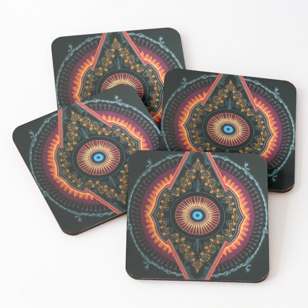 Item preview, Mystical eye in a geometric mandala design designed and sold by Mianku | Für das Leben.