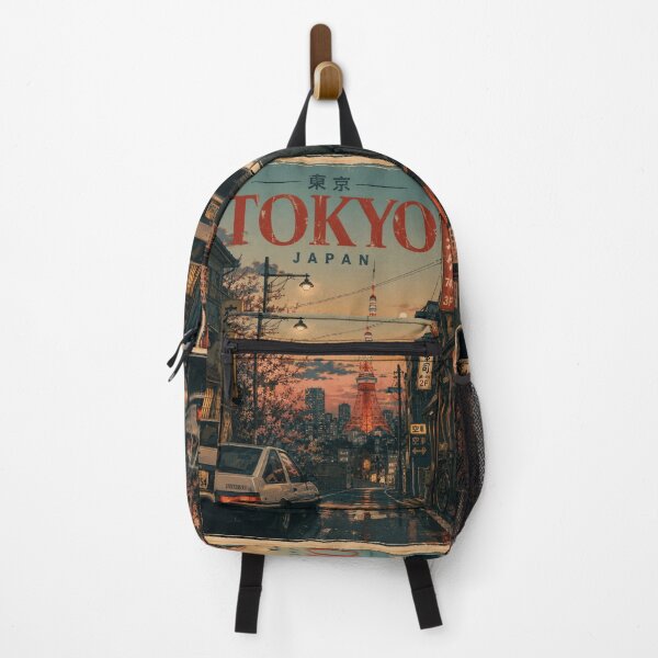 Item preview, Vintage Tokyo Sunset Travel – Retro Japanese City Street Aesthetic designed and sold by AaAa88.