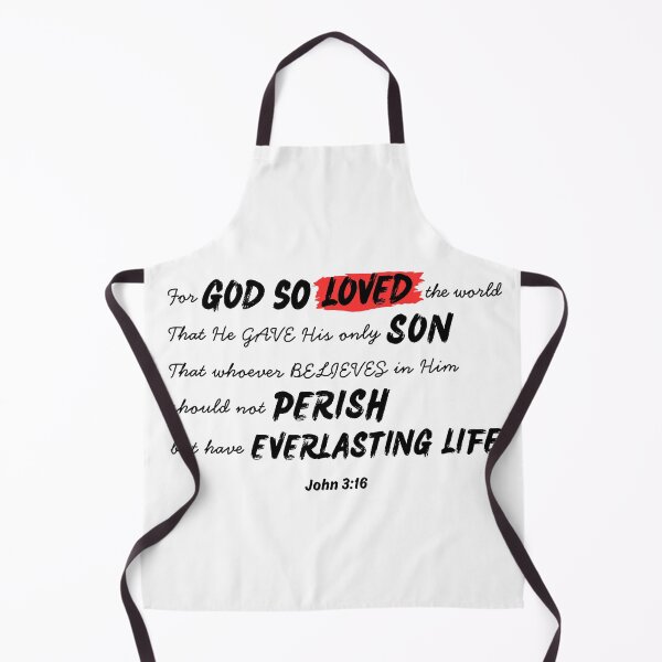 Item preview, John 3:16 – For God So Loved the World | Christian Bible Verse Design designed and sold by Conduit Tees.