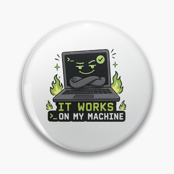 Item preview, It Works on My Machine Funny Programmer Laptop designed and sold by Day Dreamer.