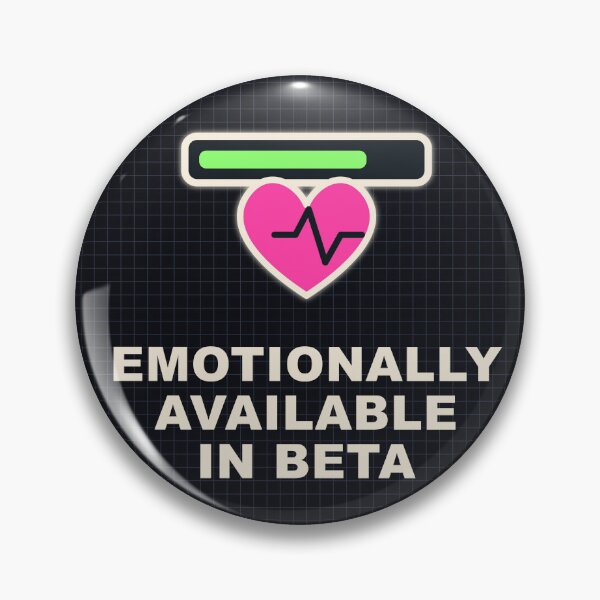Item preview, Emotionally Available In Beta - Neon Pixel Goth AI Design designed and sold by Valmere-Punk.