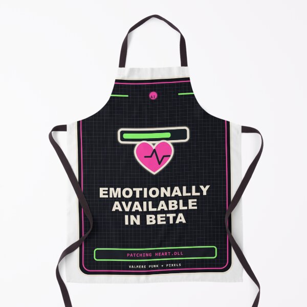 Item preview, Emotionally Available In Beta - Neon Pixel Goth AI Design designed and sold by Valmere-Punk.