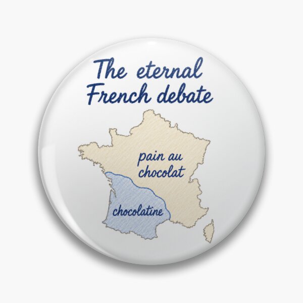 Item preview, The Eternal French Debate – Pain au chocolat or chocolatine designed and sold by JOANNASKAH.