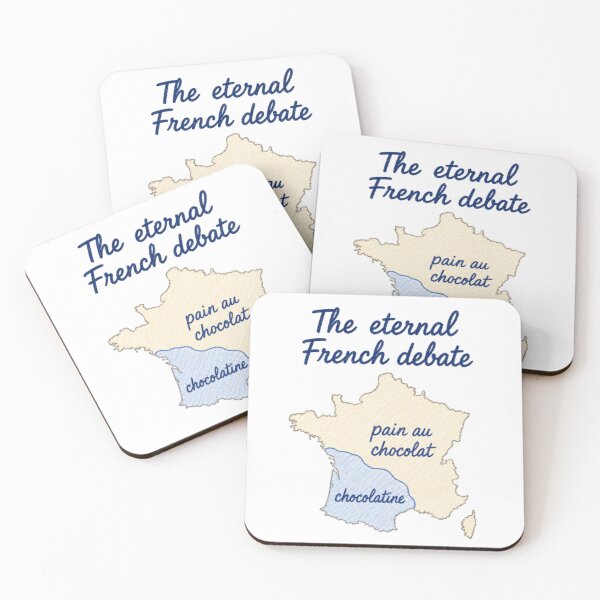 Item preview, The Eternal French Debate – Pain au chocolat or chocolatine designed and sold by JOANNASKAH.