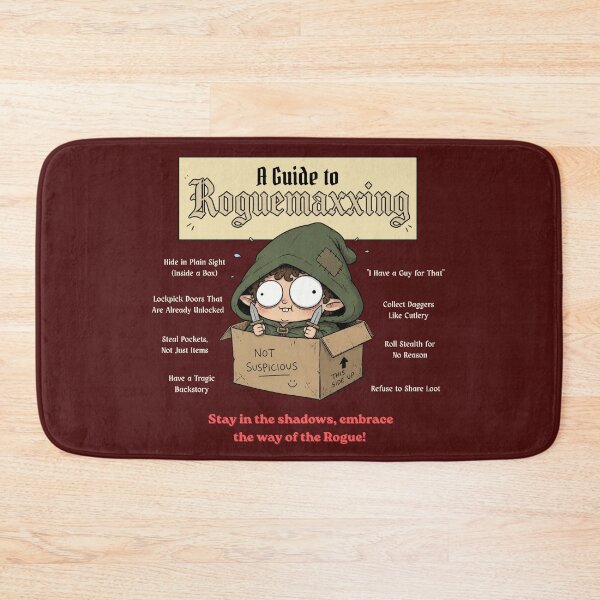 Item preview, A Guide to Roguemaxxing (Dark Edition) - DND RPG Meme designed and sold by Dice_Goblin_Studio.