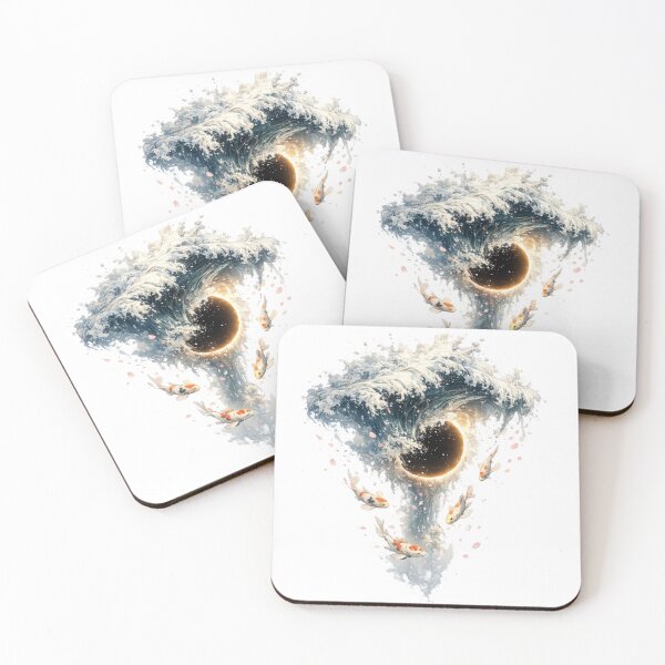 Item preview, Celestial Koi Eclipse Wave designed and sold by ichiyori.