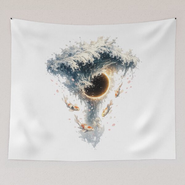 Item preview, Celestial Koi Eclipse Wave designed and sold by ichiyori.