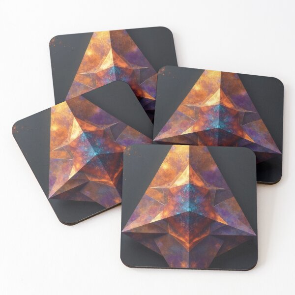 Item preview, Geometric crystal object burns in colors designed and sold by Mianku | Für das Leben.