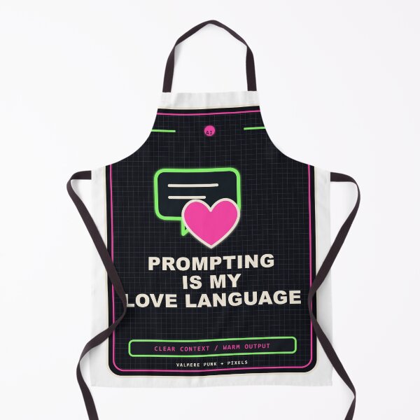 Item preview, Prompting Is My Love Language - Neon Pixel Goth AI Design designed and sold by Valmere-Punk.