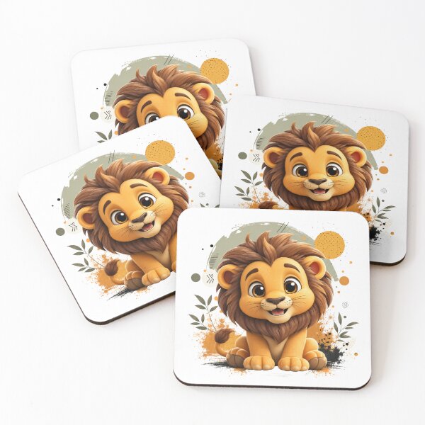 Item preview, Cute Baby Lion Illustration – Adorable Lion Cub Design designed and sold by Krzepcia.
