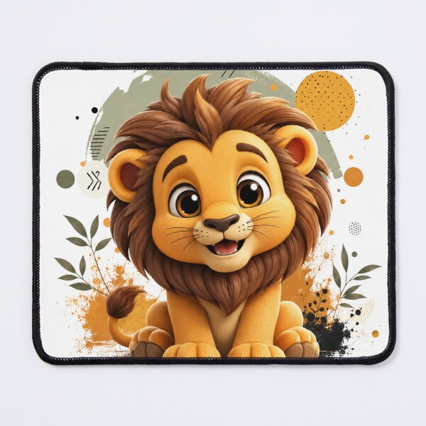 Item preview, Cute Baby Lion Illustration – Adorable Lion Cub Design designed and sold by Krzepcia.