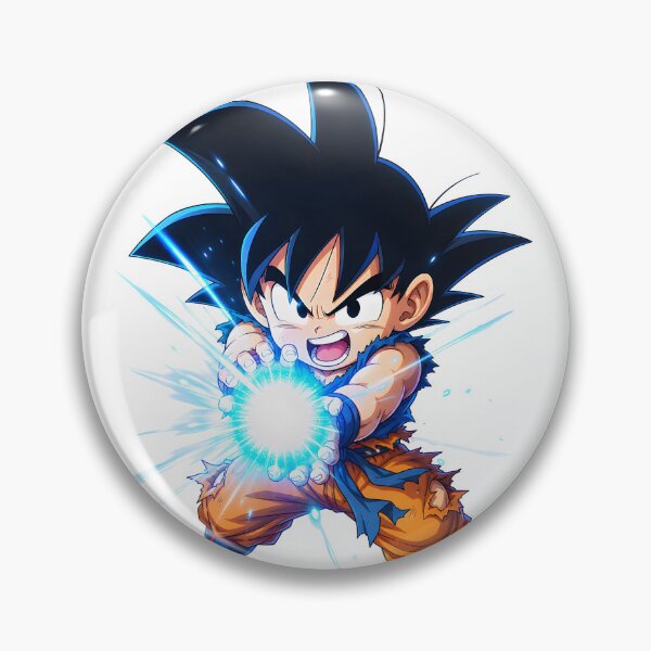 Item preview, Chibi Saiyan Warrior – Blue Energy Blast Anime Action Art designed and sold by MugenAnime.