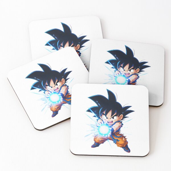 Item preview, Chibi Saiyan Warrior – Blue Energy Blast Anime Action Art designed and sold by MugenAnime.