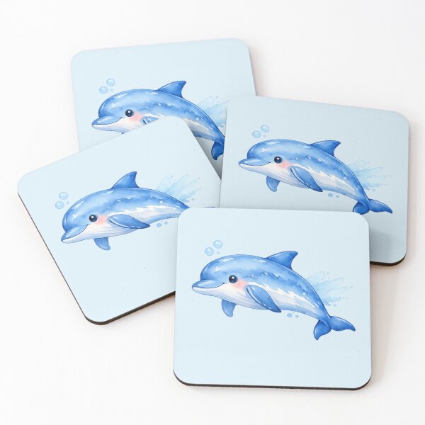 Item preview, Watercolor Dolphin  designed and sold by DariaCraft.