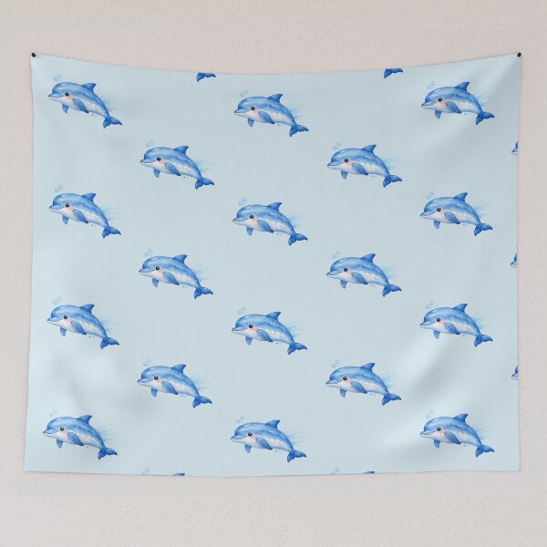 Item preview, Watercolor Dolphin  designed and sold by DariaCraft.