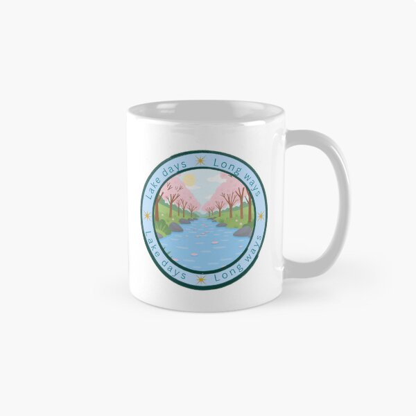 Item preview, Lake Days Long Ways | Retro Light Blue Lake Adventure Graphic | Nature Camping T-Shirt designed and sold by Daily Mood Studio.