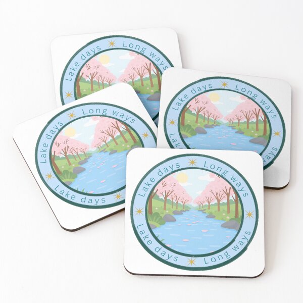 Item preview, Lake Days Long Ways | Retro Light Blue Lake Adventure Graphic | Nature Camping T-Shirt designed and sold by Daily Mood Studio.